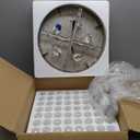 6-Lights Crystal Flush Mount Chandelier Light Fixture with K9 Crystals Modern Ceiling Lights Elegant Pendant Lamp for Bedroom,Hallway,Bar,Living Room,Dining Room,H5.9 xW20 (Bulbs Not Included) (Round Chrome 20inch)