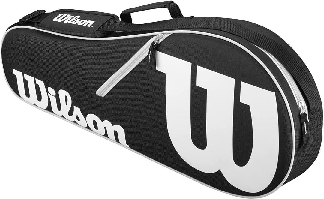 WILSON Advantage Tennis Bag Series, Pack of 1, Black/White