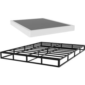 5 Inch Queen Box Spring, Low Profile Queen Size Box Spring Only, Sturdy Metal Frame Mattress Foundtion, Easy Assembly, Noise-Free