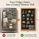 Framed Travel Magnet Board: Turn 30 Magnets Into 1 Memory Wall