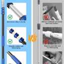 Pool Pole,Extension Telescoping Pole for Swimming Pool Cleaning Poles,Telescopic Heavy Duty Aluminium Alloy (12 FT)