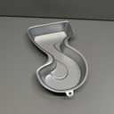 Number 2 Shaped Cake Pan, DIY 3D Two-year Old Birthday Cake Pan, Aluminum Cake Mould Nonstick Baking Tools