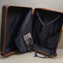 Luggage Sets 5 Piece Suitcases with Wheels, Suitcase Set ABS Hard Case Luggage with TSA Lock Spinner Wheels Durable Travel Luggage (5-Piece Set(20"/24"/28")) (Black)