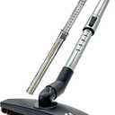 1.25 Inch Stainless Steel Vacuum Extension Wand Compatible with Vacuums using 1 1/4 Inch (1.25in) 32mm Accessories - 1 1/4 Vacuum Extension Tube for Shop Vac (Extension Wand and Hard Floor Brush)