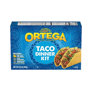 Ortega Yellow Corn Taco Dinner Kit, 12 Count (Pack of 6)