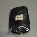 Graduation Gifts for Him - Crossbody Bag for Men, Sling Bag / Waist Pack for Travel & Sports, Initial White L, Black