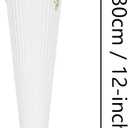 KI Store 4pcs Extra Large Christmas Icicles White 12-Inch Christmas Tree Decorative Hanging Ornaments for Xmas Tree Decor