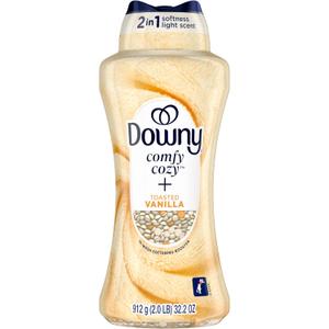 Downy Comfy Cozy In-Wash Laundry Scent Booster Beads, Toasted Vanilla Scent, 32.2 oz, Softness and Freshness