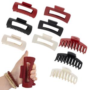 Soft Silicone Hair Clips: 9 Pcs Flexible Bendable Claw Clips For Women/Girlmatte hair clips for thick/thin