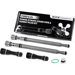 Upgraded Stand Pipe & Dummy Plug Replacement Kit for 2004.5-2010 Ford 6.0L Powerstroke F250/F350/F450/F550 | 6E7Z-9A332-B | Fuel Supply Tube - Xotic Performance SP100