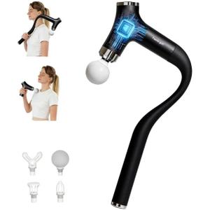 Sfozstra Deep Tissue Massage Gun: Handheld Electric Percussion Muscle Massager with 12-Speed Intelligent Feedback System & AI-Powered Response - Detachable Extended Handle for Back Leg Pain Relief