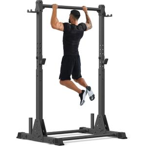 Jusgym Pull Up Station, Strength Training Workout Pull Up Bar Free Standing for Home Gym, Adjustable Heavy Duty Pullup Bar Station Outdoor/Indoor, 600LBS Weight Capacity 46"W