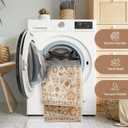 OJIA Runners for Hallways Kitchen Runner Rug Non Slip 2'6"x10', Long Washable Rugs with Rubber Backing Boho Soft Low Pile Floral Carpet Runner for Laundry Bedroom Bathroom Fall Home Decor (Beige Brown)