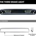 Tresound LED Third 3rd Brake Light for 1999-2007 Chevy Silverado GMC Sierra 1500 2500 3500 HD Classic, Rear Cargo Lamp High Mount Stop light