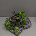 Lvydec Wisteria Artificial Flowers Garland, 4 Pcs Total 28.8ft Artificial Wisteria Vine Silk Hanging Flower for Home Garden Outdoor Ceremony Wedding Arch Floral Decor (Light Purple)