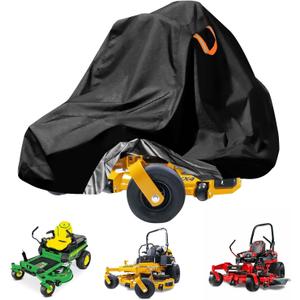 Zero-Turn Lawn Mower Covers,Waterproof Outdoor Riding Mower Cover,Fits up to 60" Decks Rider Lawnmower Tractor Storage Cover,Durable Anti-UV 210D Polyester,Reflective Strips -79"Lx47"Wx55"H