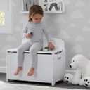 Delta Children MySize Deluxe Toy Box, Bianca White