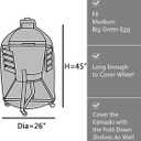 Grill Cover to Fit Medium Kamado Joe & Big Green Egg Grills in Nests -Brand - Waterproof