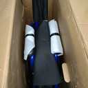 Drive Medical Blue Streak Lightweight Foldable Wheelchair - Enhanced Mobility Support - Durable Construction - Padded Comfort - Swing-Away Leg Rests - Desk Arms - Blue/Black - 16 Inch Seat