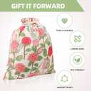 Drawstring Gift Bags,Extra Large 24"x 20" | Premium Canvas Storage Bags | Reusable Fabric | Perfect for Baby Showers,Birthday Parties | Rosy