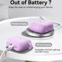 Matekxy for Airpods Pro 3 Case 2025 Cute - for Airpod Pro3 Generation Soft Silicone Cover with Lanyard & Keychain, Shockproof Scratch Resistant for Women,Perfect for Commuters and Travelers, Purple