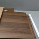 Nightstands, Walnut Fluted Night Stand, Mid Century Modern Nightstand, Bedside Table with Seamless Slatted Drawer, End Tables Bedroom with Metal Legs, Night Stand for Bedroom