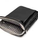 Kinmac 360 Degree Protective Laptop Sleeve Case Bag with Handle for MacBook Air 15 inch and 15 inch-15.6 inch HP Lenovo Dell ASUS Acer Notebook Computer (Black PU)