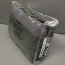 100% Blackout Olive Green Linen Curtains 84 Inch Length for Bedroom Black Out Light Blocking Green Thermal Insulated Room Darkening Soundproof Drapes for Living Room Nursery 2 Panels Set 52x84 7ft