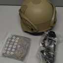 Airsoft Helmet,Black Tactical Helmet with Airsoft Accessories,Tactical Airsoft Gear (A/MICH-MCTAN)