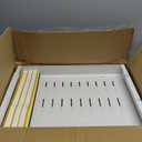 Pull out Cabinet Organizer, Wider Expandable(14"-24") Heavy Duty Slide out Drawers Fixed with Adhesive Nano Film for Pots, Roll out Shelf Storage for Kitchen Cabinet Organization(White-1pc)(3 Rails)