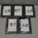 Amazon Basics Rectangular Photo Picture Frame, 6 x 4 inches, Pack of 5, Black