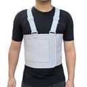 Rib Injury Chest Binder Brace for Cracked Ribs - Elastic Rib Support Belt for Men and Women - Rib Cage Support Belts Chest Compression Wrap for Bruised, Fractured or Dislocated Ribs Protection, Compression Wrap and Chest Support (X-Large ( Fits 49 - 59 ))