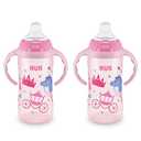 NUK Learner Cup, 10 oz, 8+ Months, 2 Count – BPA Free, Spill Proof Sippy Cup