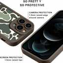 Camo Phone Case for iPhone 13 Pro Max 6.7",Cool Leopard Print Cases Unique Cheetah Tortoise Design Pattern for Men Boys Teens,Brown Soft Shockproof Lens Protection Cover for iPhone 13 Pro Max