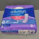 Always Discreet Adult Incontinence Pads for Women, Drier, 4 Drop Long Length, Moderate Absorbency, Pads for Bladder Control Management, Bladder Leaks, & Postpartum Pads, 54ct