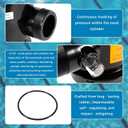 263085 Top Mount Multiport Valve Compatible with Pentair Tagelus Sand Filters,2 6-Positions Pool Filter Control Valve