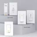 AIDA 20 Pack 3 Way Decorator Switch White, Electric Switches, Light Switch 15Amp, 120/277 Volt, 3 Way Rocker Switch, Wall Replacement, Self-Grounding, Residential Grade, UL Listed