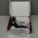 COLETER Womens Bow Knot High Heels Pointed Toe Stiletto Ankle Strap D'Orsay Pumps Bow Evening Dress Shoes (9, Navy Blue)