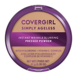 Covergirl Simply Ageless Instant Wrinkle Blurring Pressed Powder, Buff Beige, 0.39 Oz. (0.39 Ounce (Pack of 1))