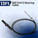SSC13413 13Ft Rack Steering Cable Compatible with SB39526P,SB39544P Bezel Kits for Back Mount Steering System& SH5210P,SH5230P Helm Units Fits for SS14113 SS15113