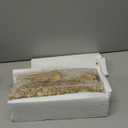 3 Pcs Christmas Tree Figurines Set Glitter Resin Tabletop Christmas Tree Decor Elegant Xmas Tabletop Centerpieces for Tables Desk Shelf Mantel Holiday Indoor Decorations(Gold)