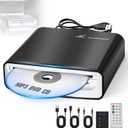 CD Player for Car with USB & AUX Ports, Upgraded Portable External CD DVD Player for Car Laptop Desktop TV Mac Computer, with Extra USB Extension Cable