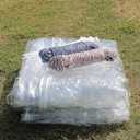 Clear Waterproof Tarps Outdoor Garden Rainproof Covering, Thicken Waterproof Clear Tarp with Grommets, Tear-Resistant, UV-Resistant, for Plant, Garden, Chicken Coop, Window Shield (2x7.5m/6.6x24.6ft)