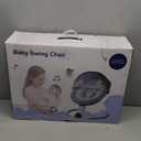 Baby Swing for Infants to Toddler Portable Babies Swing Timing Function 5 Swing Speeds Bluetooth Touch Screen Music Speaker with 10 Preset Lullabies 5-Point Carabiner (Light Grey)