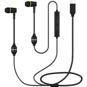 Air Tube Headphones USB C Headphones Wired for iPhone 16 15, Type C Earbuds Earphones with Microphone Noise Cancelling for iPad,Google Pixel 8 7 6A 5 Samsung-Not for 3.55mm and Lightning Connector