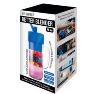 Better Blender 16 Oz Cordless USB Rechargeable Turbo Power