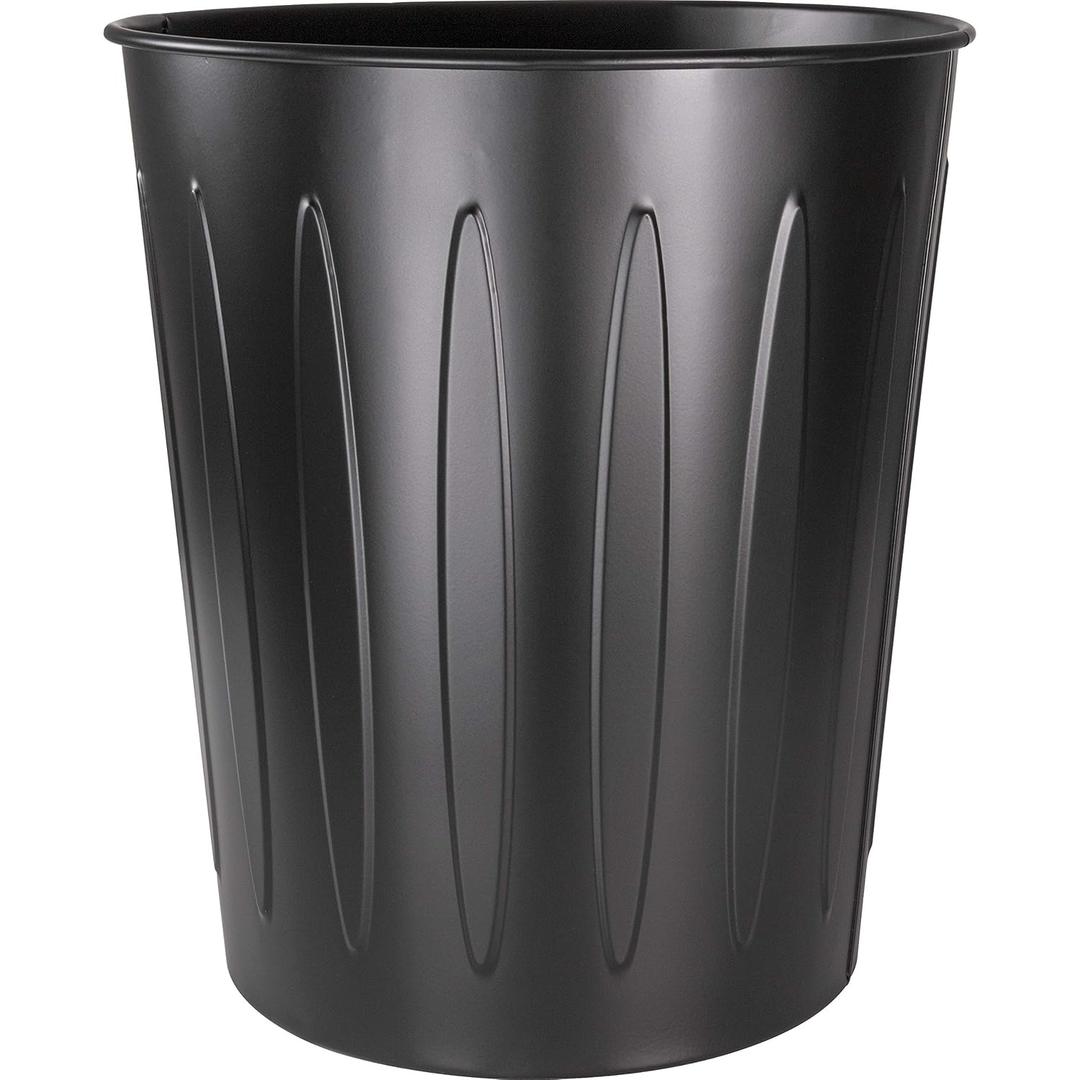 6 Pack Genuine Joe - GJO58897 Steel 6 Gallon Fire-Safe Trash Can