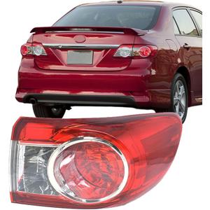 Silscvtt Passenger Side Rear Brake Tail Light Assembly Replacement for Toyota Corolla 2011-2013 Right Tail Lamp 8155002580 TO2805111