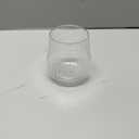 24 Pack Plastic Ribbed Wine Glasses, 14oz Stemless Disposable Wine Cups, Cute Clear Unbreakable Outdoor Cocktail Glasses, Heavy Duty Reusable Plastic Drinking Cup for Party Wedding Mimosa Bar