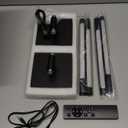 KDG Cordless Wall Sconces Set of 2, Wireless 5200mAh Rechargeable Battery Operated LED Wall Lamps with Remote, 360° Rotate Lightings for Wall Painting, Bedroom, Hallway, Night Light 23.6 inch (Black)